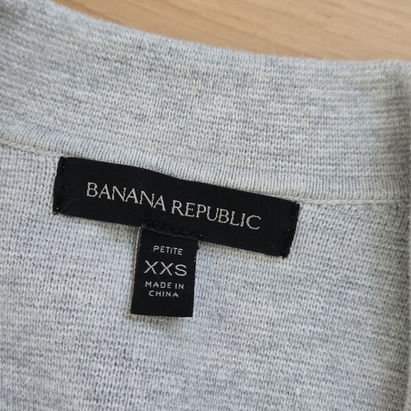 XXSP Banana Republic Gray Sweater Blazer with Pockets - Picture 3 of 4